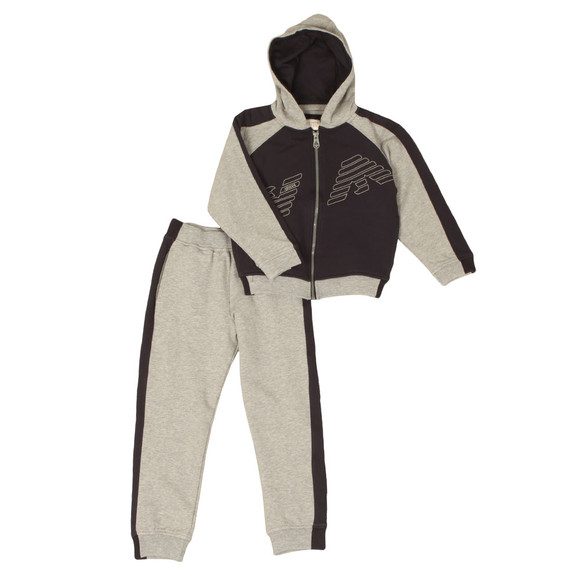 Armani Junior Boys Blue Eagle Logo Tracksuit #1