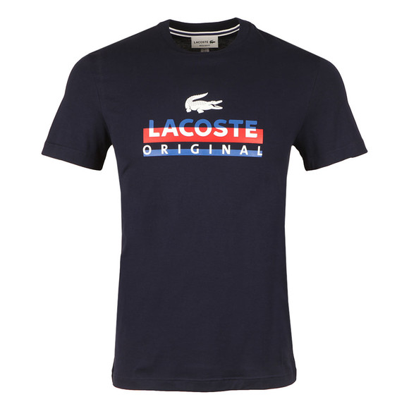 Lacoste Mens Blue S/S TH6996 Logo T-Shirt #1