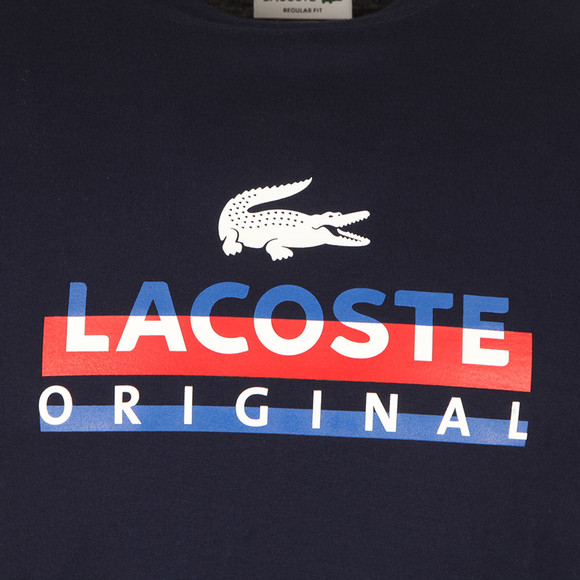Lacoste Mens Blue S/S TH6996 Logo T-Shirt #2