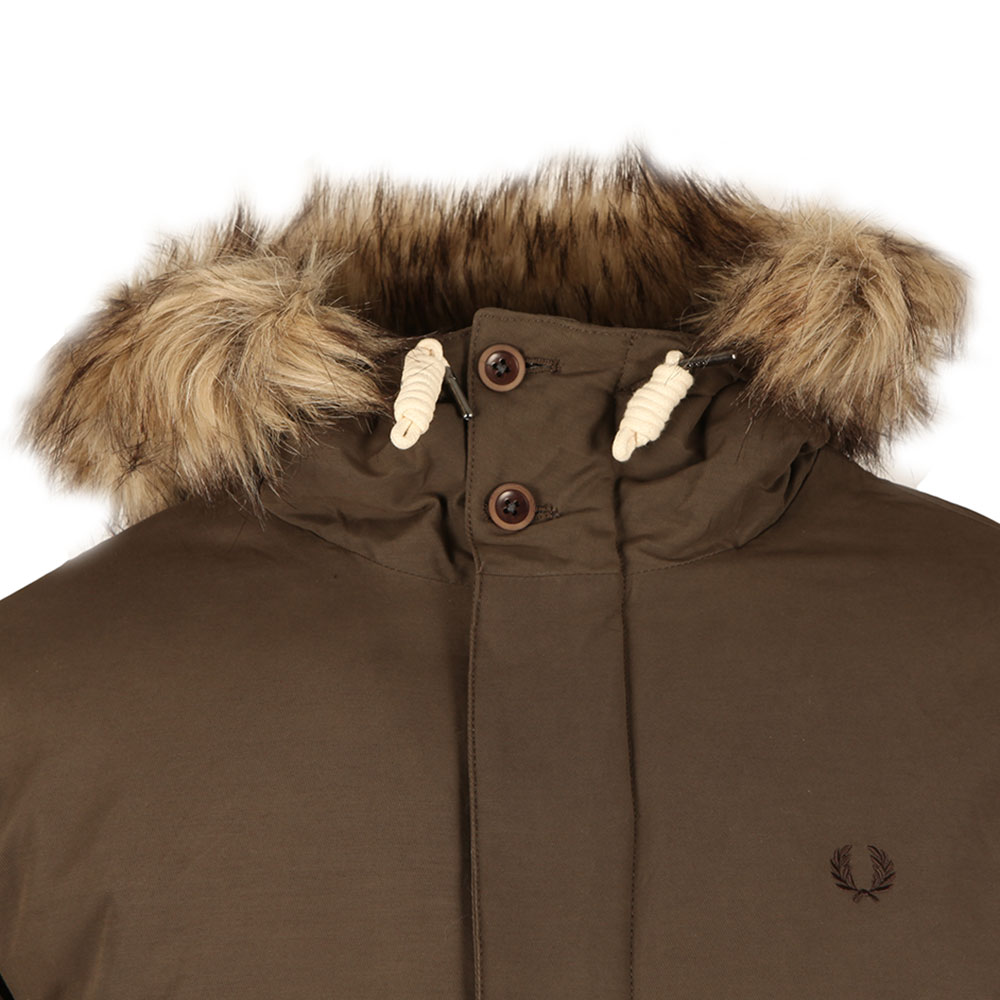 Fred Perry Fur Trim Parka | Oxygen Clothing
