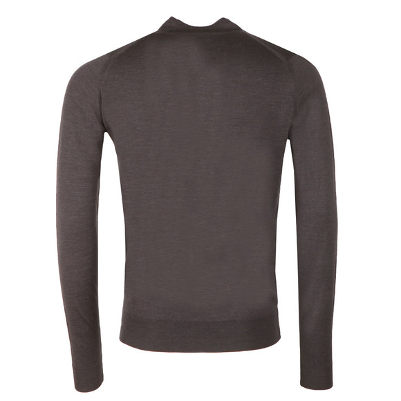 John Smedley Mens Grey Harcourt Mock Turtle Jumper main image