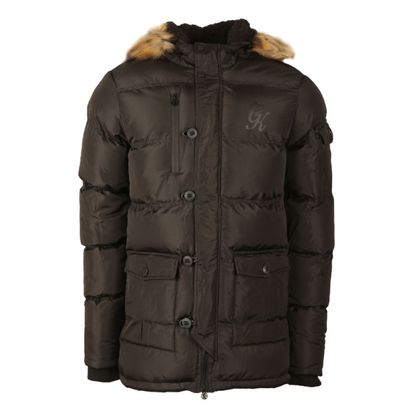 Gym King Mens Black Fur Parka main image