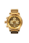 Nixon Mens Gold Nixon 48-20 Chrono Watch