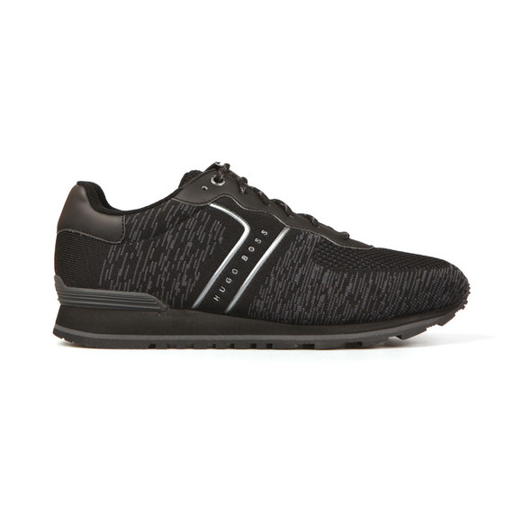BOSS Mens Black Athleisure Parkour Knit Runner #1