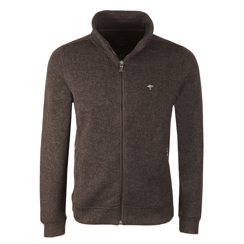 Cardigan-Zip Fynch-Hatton Homme - 100% Coton, Col Montant, Style Décontracté Ou Pro, Plusieurs Coloris