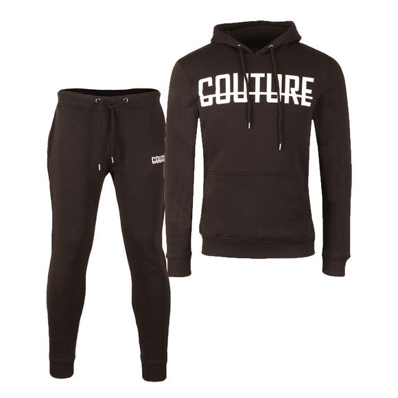 Fresh Couture Mens Black Overhead Full Tracksuit main image