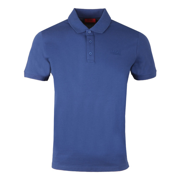 HUGO Mens Blue Donos Polo Shirt #1