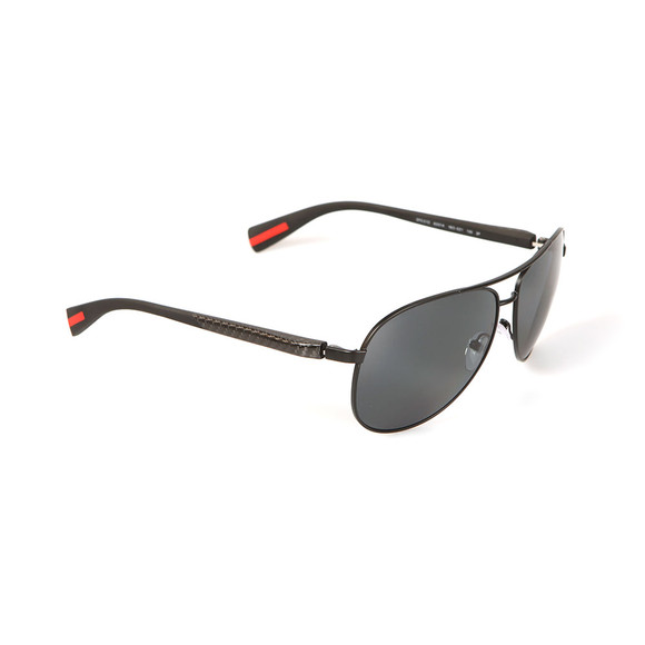 Prada Sport Mens Black Prada Sport 51OS Rounded Sunglasses main image