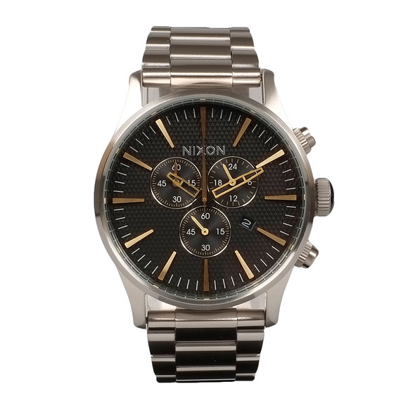 nixon sentry chrono silver