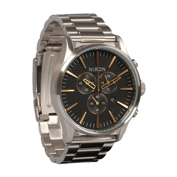 nixon sentry chrono silver
