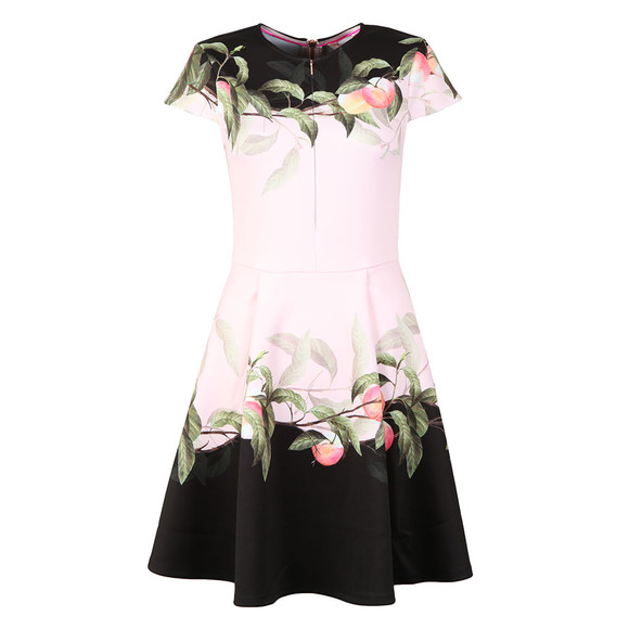 Ted Baker Womens Pink Antana Peach Blossom Jersey Skater Dress main image