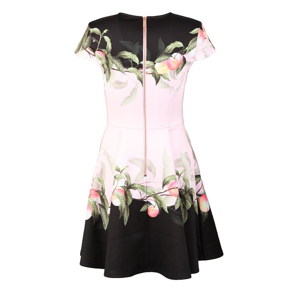 Ted Baker Womens Pink Antana Peach Blossom Jersey Skater Dress main image