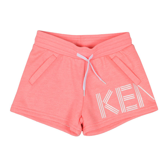 Kenzo Kids Girls Pink Side Logo Sweat Shorts main image