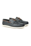 Superdry Mens Blue Leather Deck Shoe