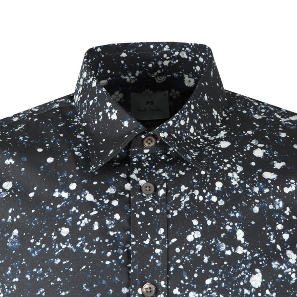 PS Paul Smith Mens Blue L/S Print Shirt main image