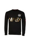 Alpha Industries Mens Black NASA Reflective Sweat