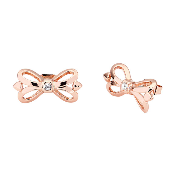Ted Baker Womens Pink Rose Gold Harmone Bow Stud Earring #2