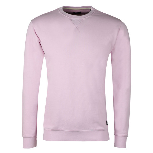 Edwin Mens Pink Classic Crew Sweatshirt #1