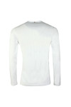 Pretty Green Mens White LS Cotton T-Shirt