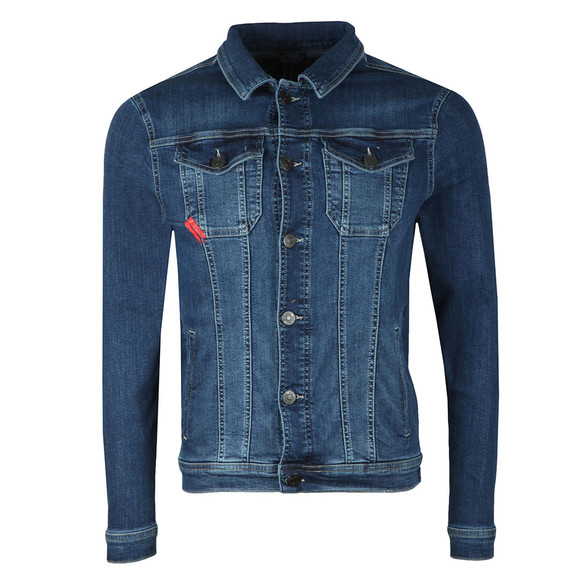 Eleven Degrees Mens Blue Skinny Denim Jacket main image