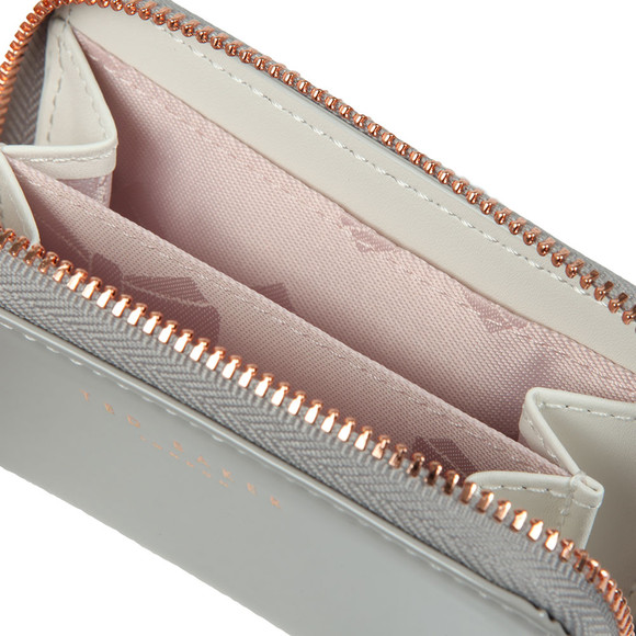 Ted Baker Womens Grey Omarion Patent Zip Around Mini Purse #3