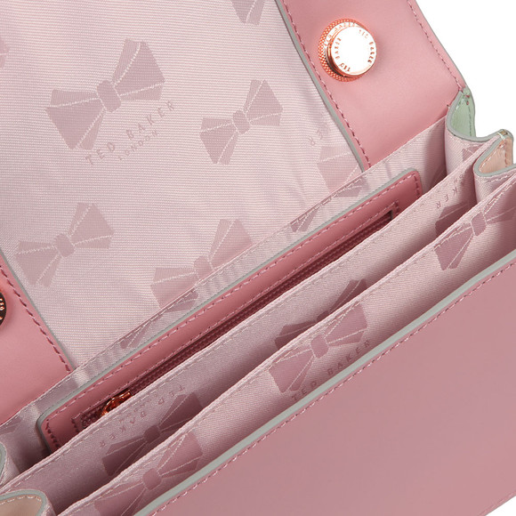 Ted Baker Womens Pink Earie Rainbow Gusset Cross Body Bag #3