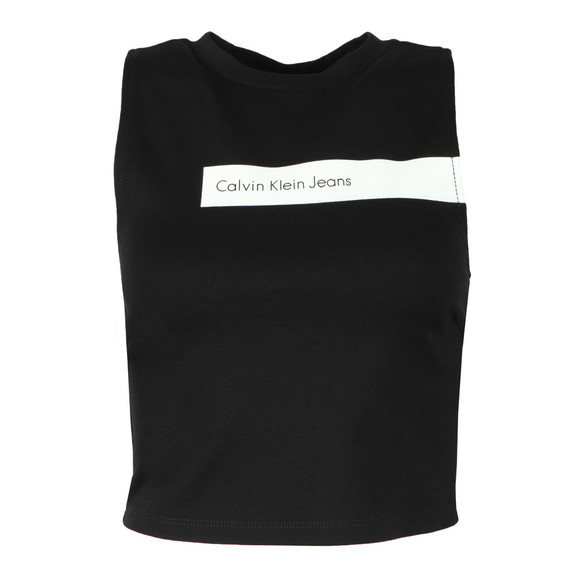 Calvin Klein Jeans Womens Black Tou-2 Sleeveless Tee main image