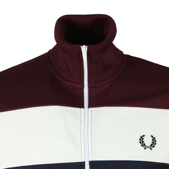 Fred Perry Sportswear Mens Blue Colour Block Track Jacket #2