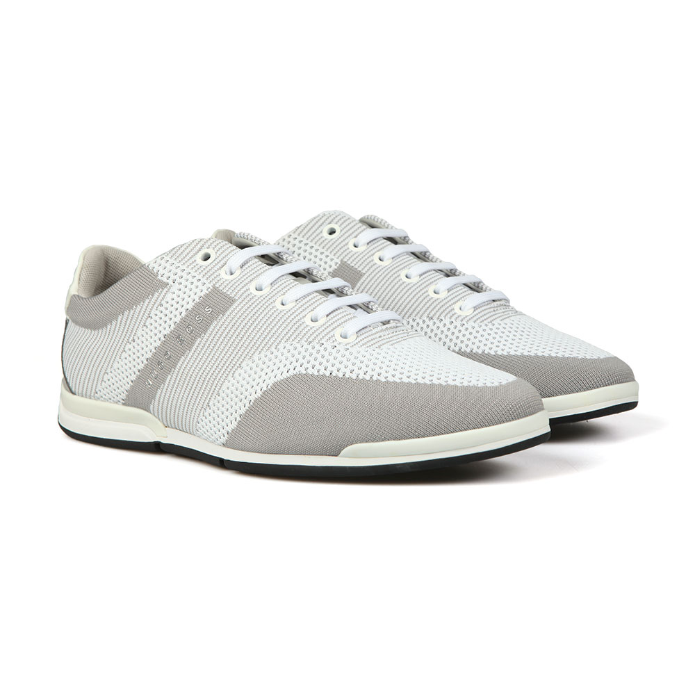 boss athleisure low top knit trainers