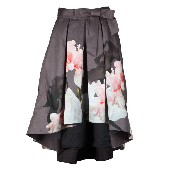 Ted Baker Womens Grey Thali Chatsworth Full Midi Skirt main image