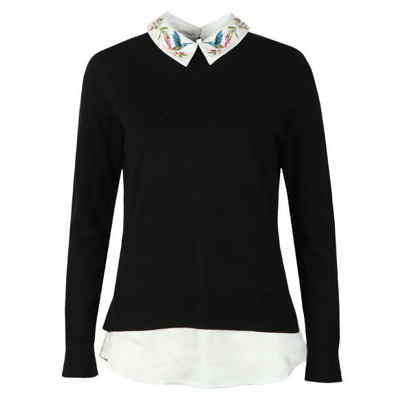Ted Baker Womens Black Kentro Highgrove Mockable Jumper #1