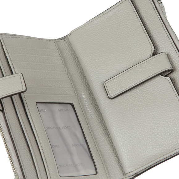 Michael Kors Womens Grey Double Zip Wristlet #3