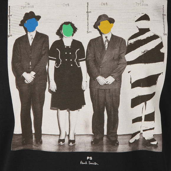 PS Paul Smith Mens Black S/S Line Up T Shirt main image