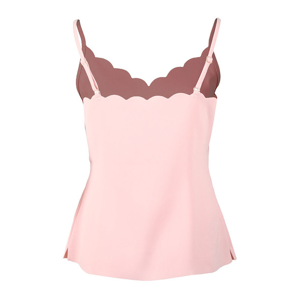 Ted Baker Womens Pink Siina Scallop Neckline Cami Top #2