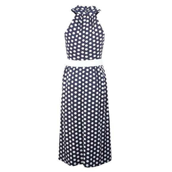 Michael Kors Womens Blue Simple Dot Dress #2