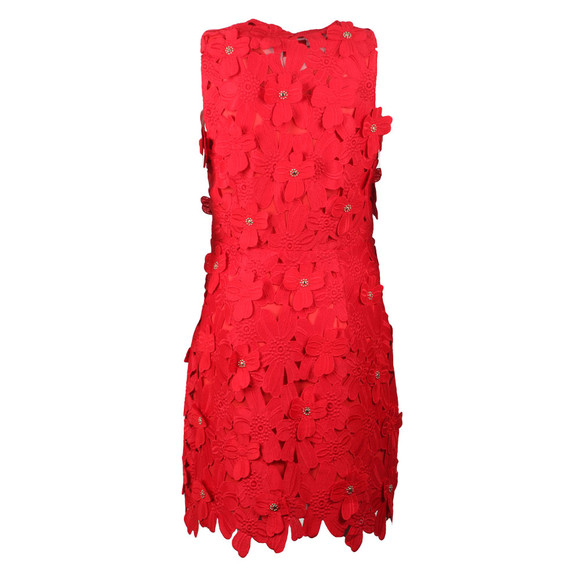 Michael Kors Womens Red Floral Lace Dress #2