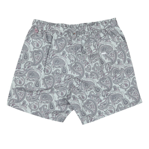 Pretty Green Mens Grey Paisley Swim Shorts main image