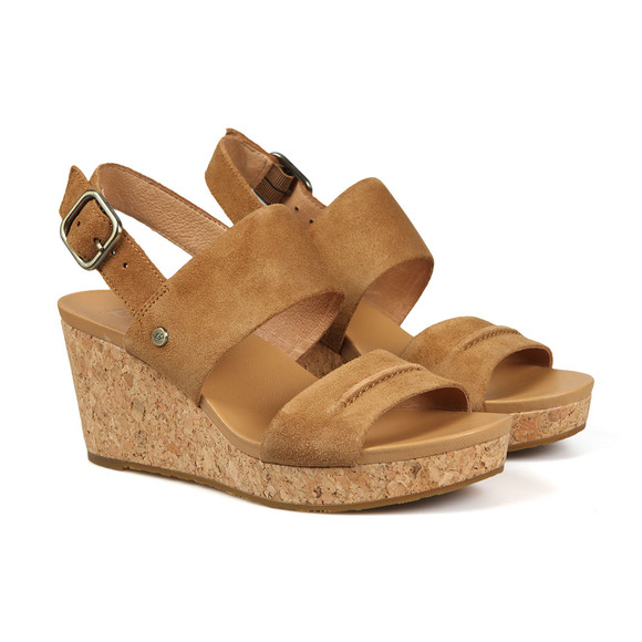 Ugg Womens Brown Elena II Wedge Sandal main image