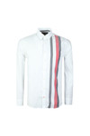 Tommy Hilfiger Mens White L/S Global Stripe Shirt