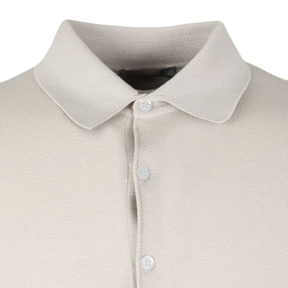 John Smedley Mens Off-White Roth Pique Short Sleeve Shirt #2