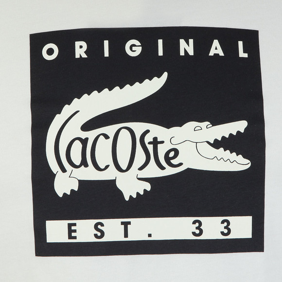 Lacoste Mens White TH7461 Print T-Shirt main image