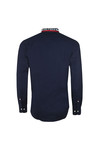 Tommy Hilfiger Mens Black L/S Rib Collar Shirt