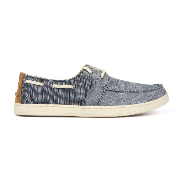 Toms Mens Blue Chambray Culver Canvas Boat Shoe main image