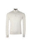 Henri Lloyd Mens Grey Miller Regular Half Zip Knit