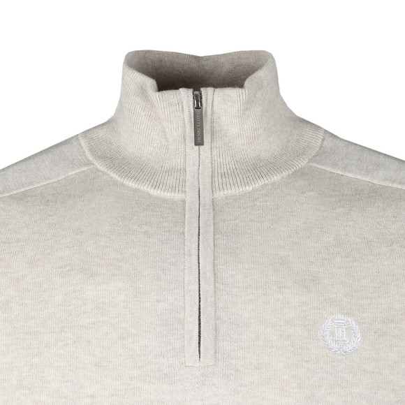 Henri Lloyd Mens Grey Miller Regular Half Zip Knit main image