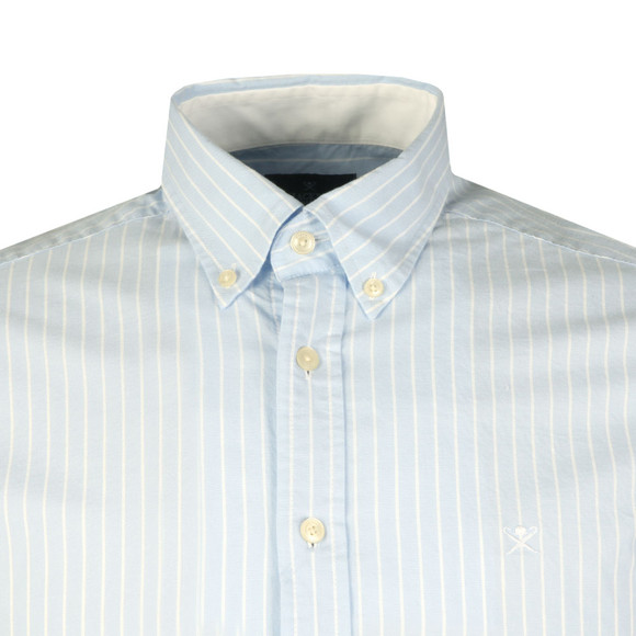 Hackett Mens Blue L/S Bengal Oxford Shirt main image