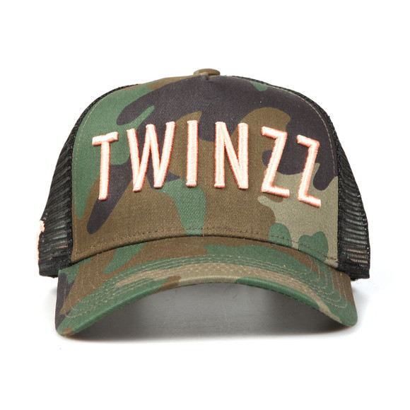 Twinzz Mens Green Mesh Trucker Cap main image