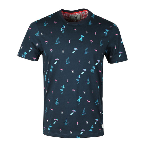 Ted Baker Mens Blue Winndy All Over Print T-Shirt main image