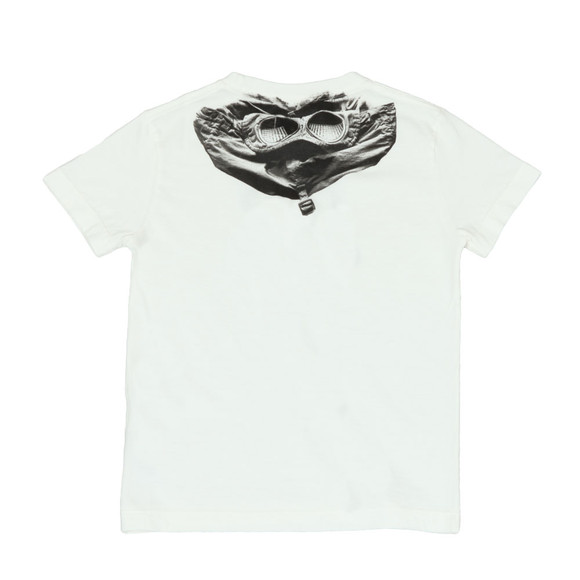 C.P. Company Undersixteen Boys Off-White Printed Goggle T-Shirt main image