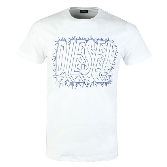 Diesel Mens White Diego Sl T Shirt #1